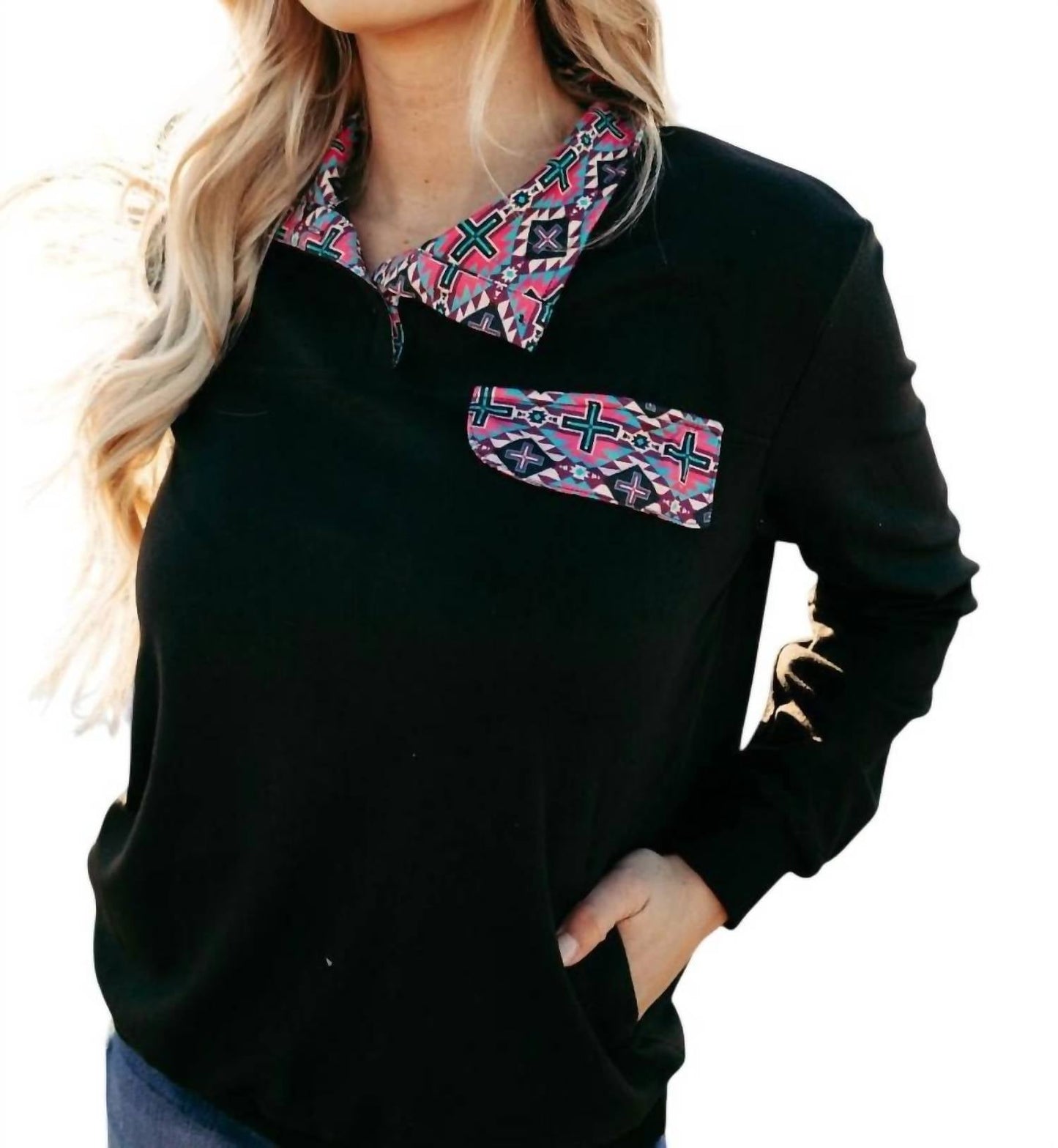 Sterling Kreek - Midnight Orchid Pullover Top