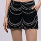 Charo Ruiz - Drea Embroidered Cotton Linen Short