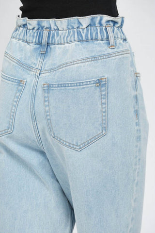 Mica Denim - Paperbag Super High Rise Mom Jeans