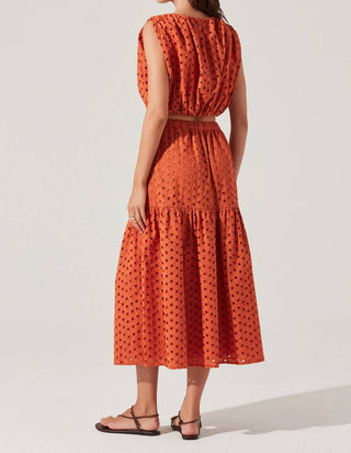 Astr - Nalley Eyelet Crop Top