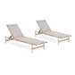 Hargrove Outdoor Patio Aluminum Chaise Lounge Set of 2