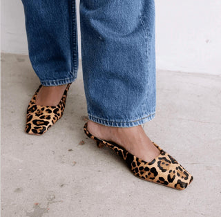 Matisse - Women's Classy Leopard Heeled Mule