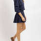 Mable - PLEATS AND THANKS CROPPED SWEATSHIRT AND MINI SKIRT SET