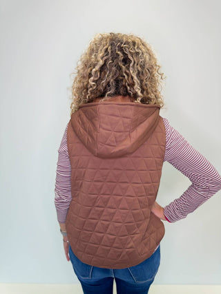 Staccato - Sheila Hooded Quilted Vest