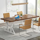 Rectangular Dining Table With X Trestle Metal Legs