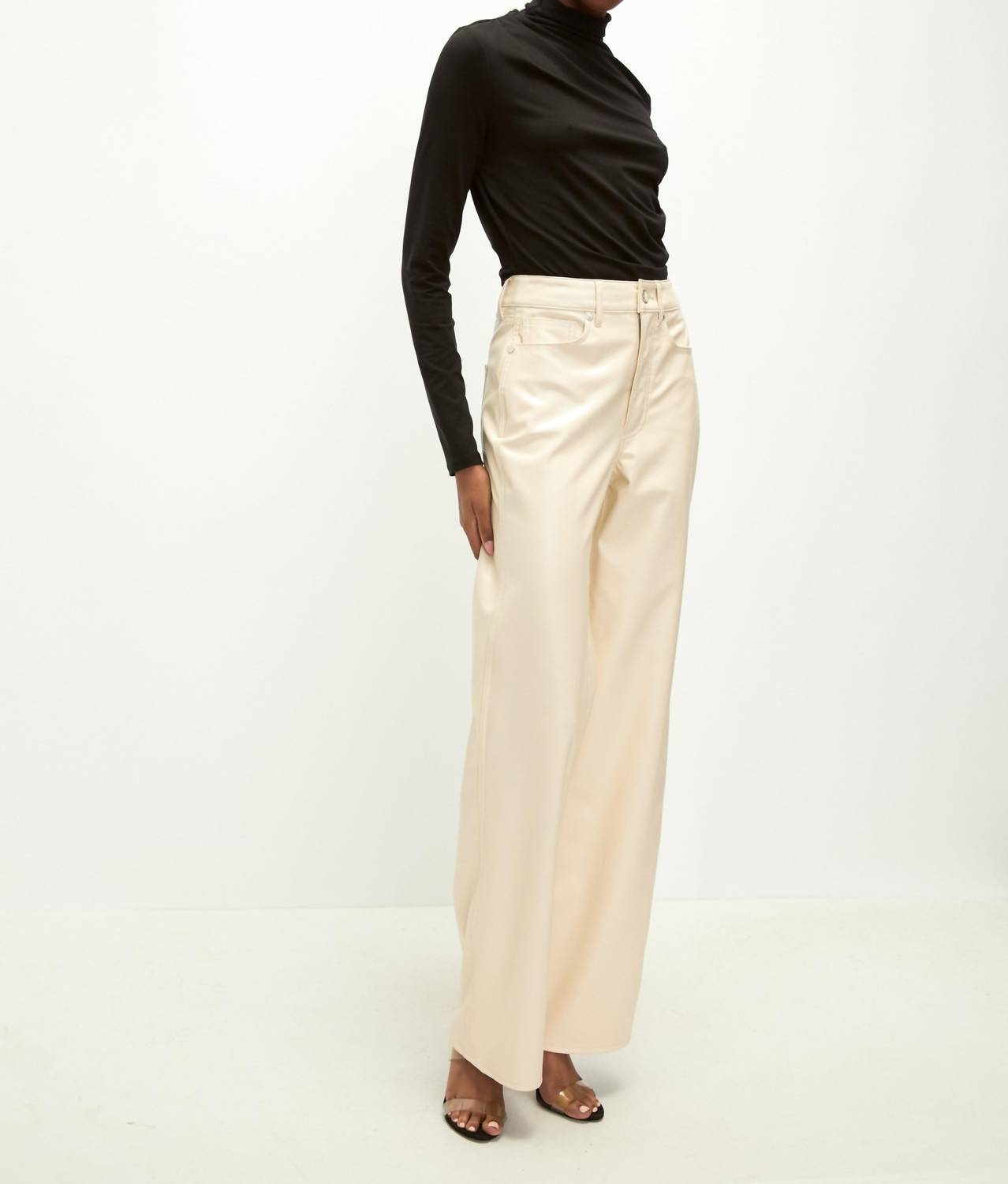 Veronica Beard - Taylor Vegan High Rise Wide Leg