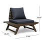 Sedona Outdoor Club Chair With Slatted Design