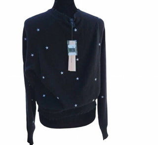 Aqua - Women's Turtleneck Cashmere Stars Sweater