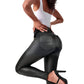 Siluets - Leather Look Shapewear Dress Pants – Butt Lift, Cellulite Control & Flawless Silhouette