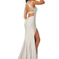 Rachel Allan - Beaded High Neckline Prom Dress