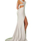 Rachel Allan - Beaded High Neckline Prom Dress