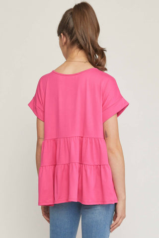 Entro - Short Sleeve Tiered Tunic