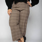 Karen Kane - Plaid Cropped Pants - Plus