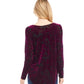 Karen Kane - Velvet Burnout Shirttail Top