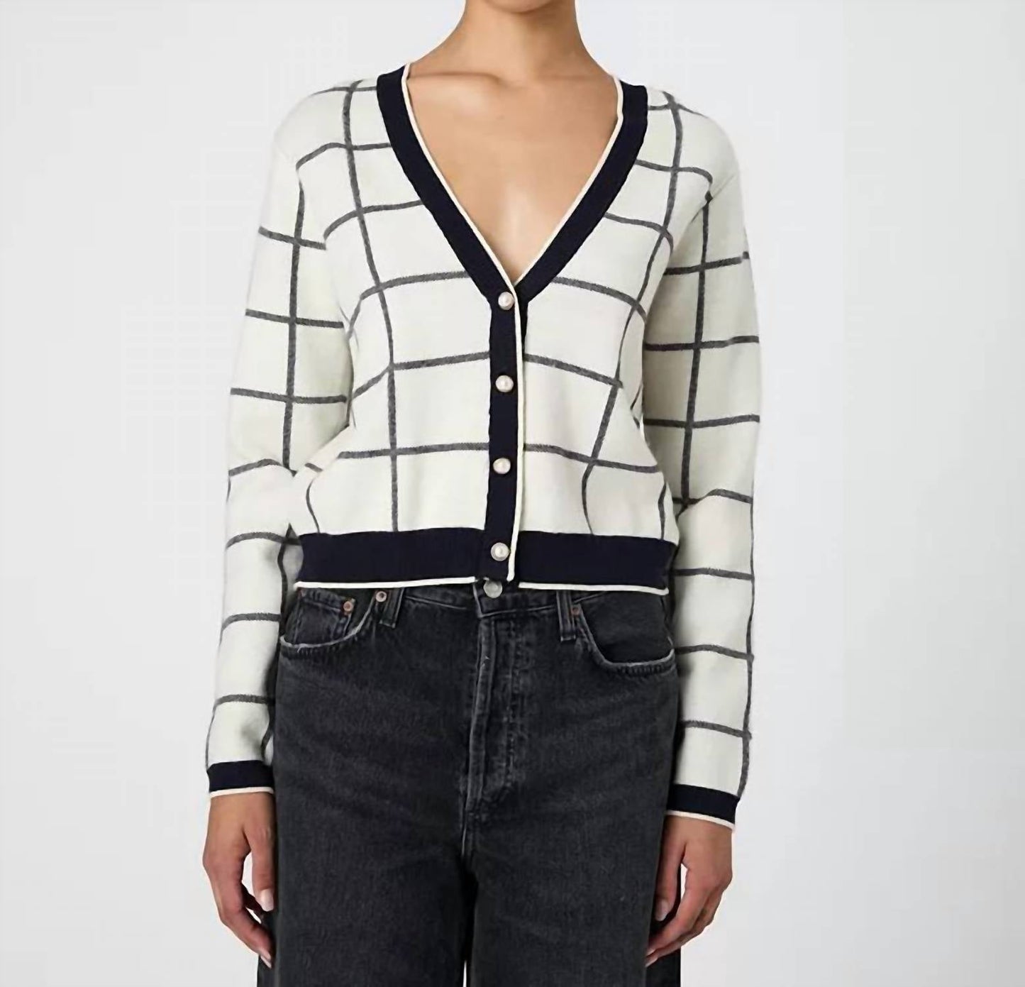 French Connection - Check Cardigan