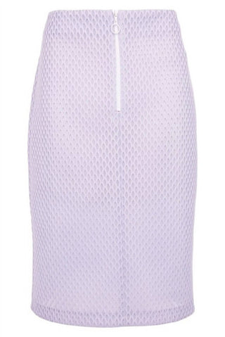 Topshop - Airtex Mesh Pencil Front Zip Skirt