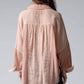 Urban Daizy - Raw Edge Button Up Top