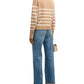 Veronica Beard - Jovie Striped Polo Pullover Sweater