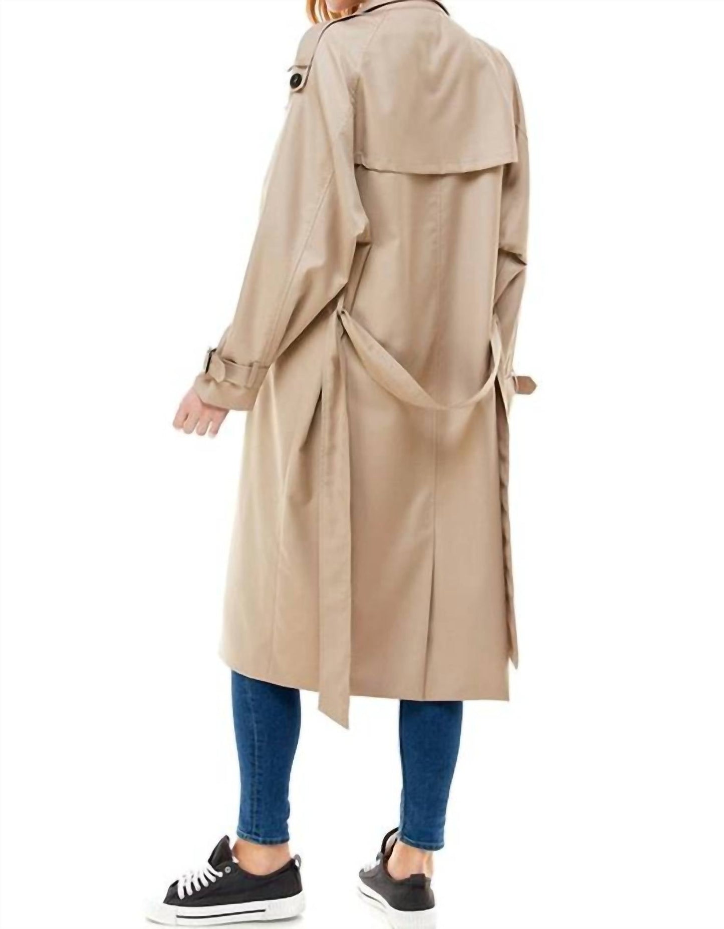 Acoa - Long Sleeve Oversized Trench Coat