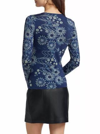 Marie Oliver - Hazel Floral Jersey Top