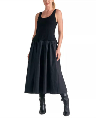 Elan - Mixed Textile Ariel Midi Dress