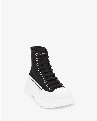 Alexander Mcqueen - Men's Tread Slick Black & White High Top Sneakers