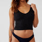 Free People - Ribbed Cropped Brami Tank Top