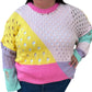 Davi & Dani - Distressed Detail Pullover Sweater