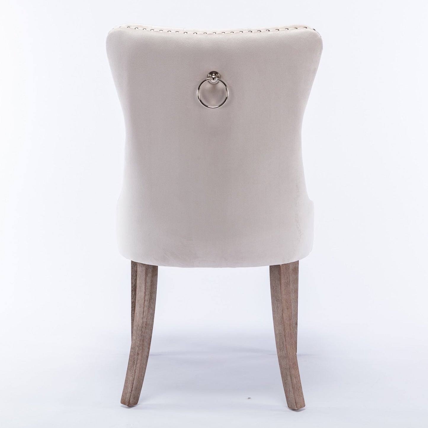 Nikki Collection Modern Velvet Upholstered Dining Chair Set