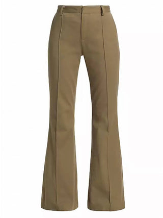 Atm - Cotton Blend Twill Flare Pants