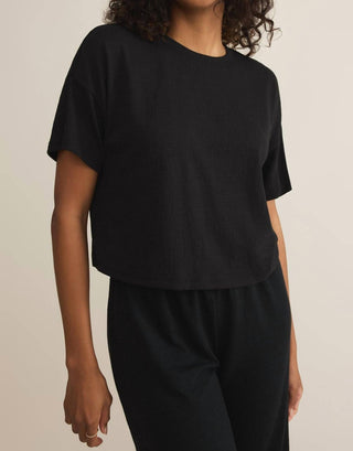 Z Supply - Sway Textured Cropped Short Sleeve Tee