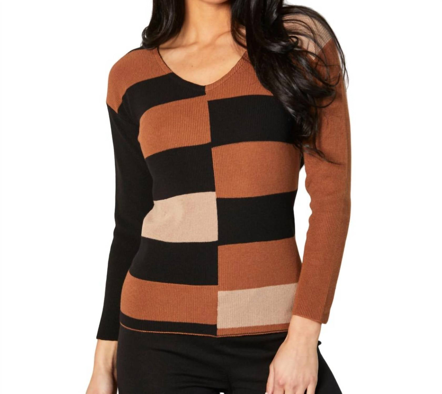 Angel Apparel - Ribbed V-Neck Sweater