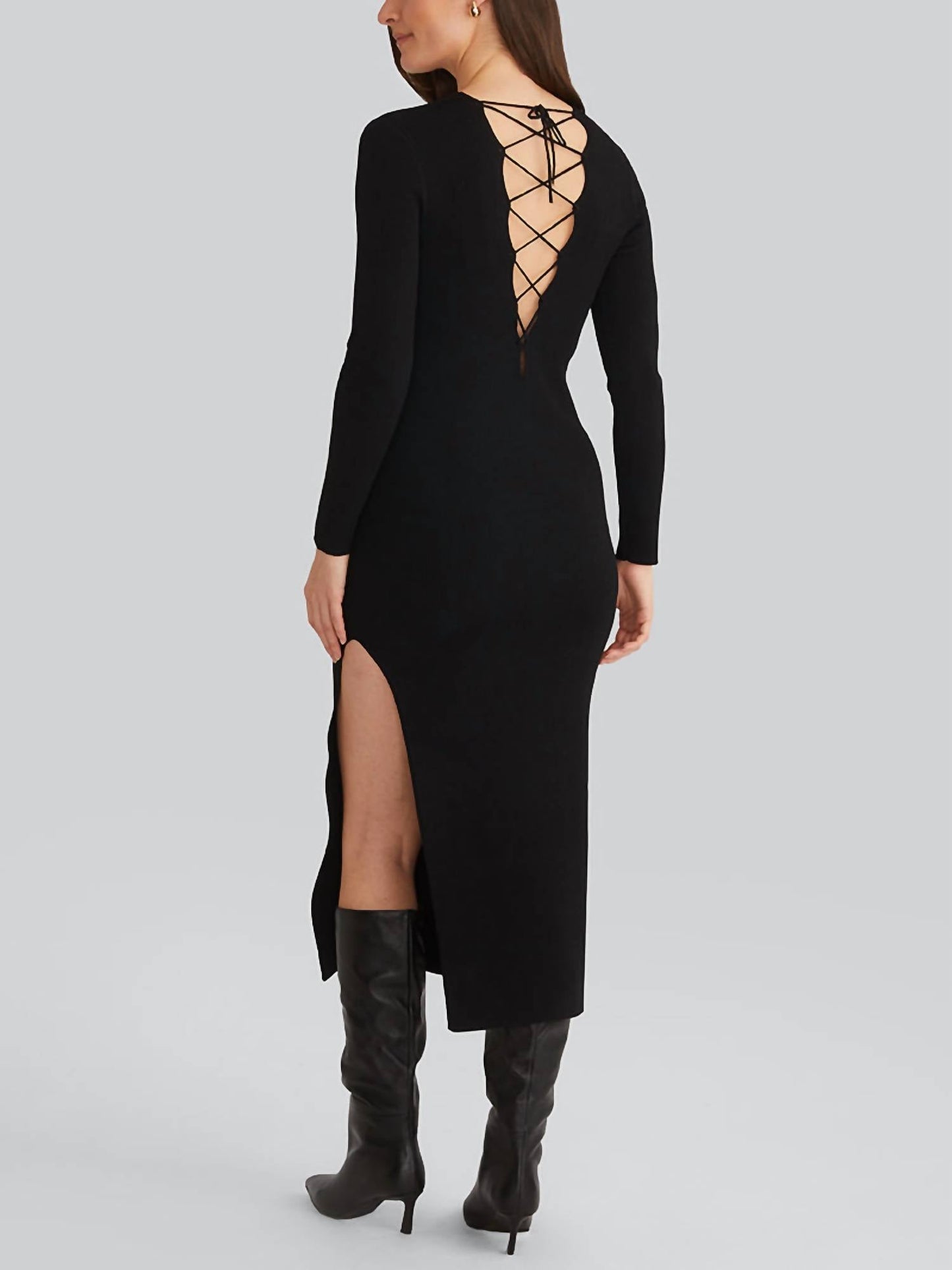 525 America - Allison Maxi Lace Up Back Dress