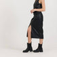 Vintage Havana - Leather Vest And Skirt Set