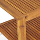 2-Piece Outdoor Teak Acacia Wood Conversation Set