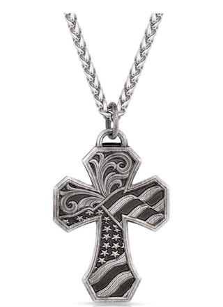 Montana Silversmiths - Men's Tradition Cross Necklace