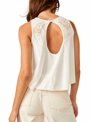 Free People - FUN AND FLIRTY EMBROIDERED TOP