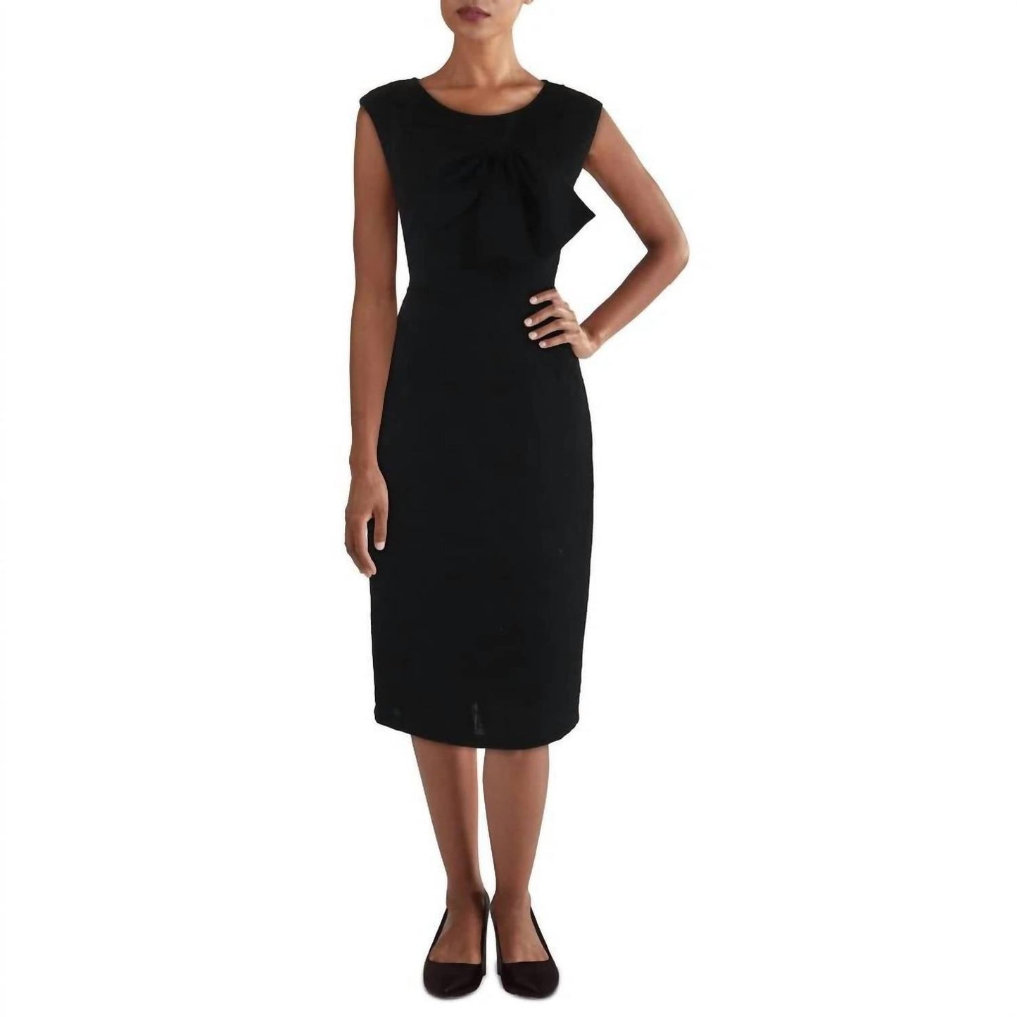 Gracia - Bow Tweed Cocktail Dress