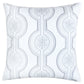 White Velvet Snowflake Pillow with Insert 20x20"
