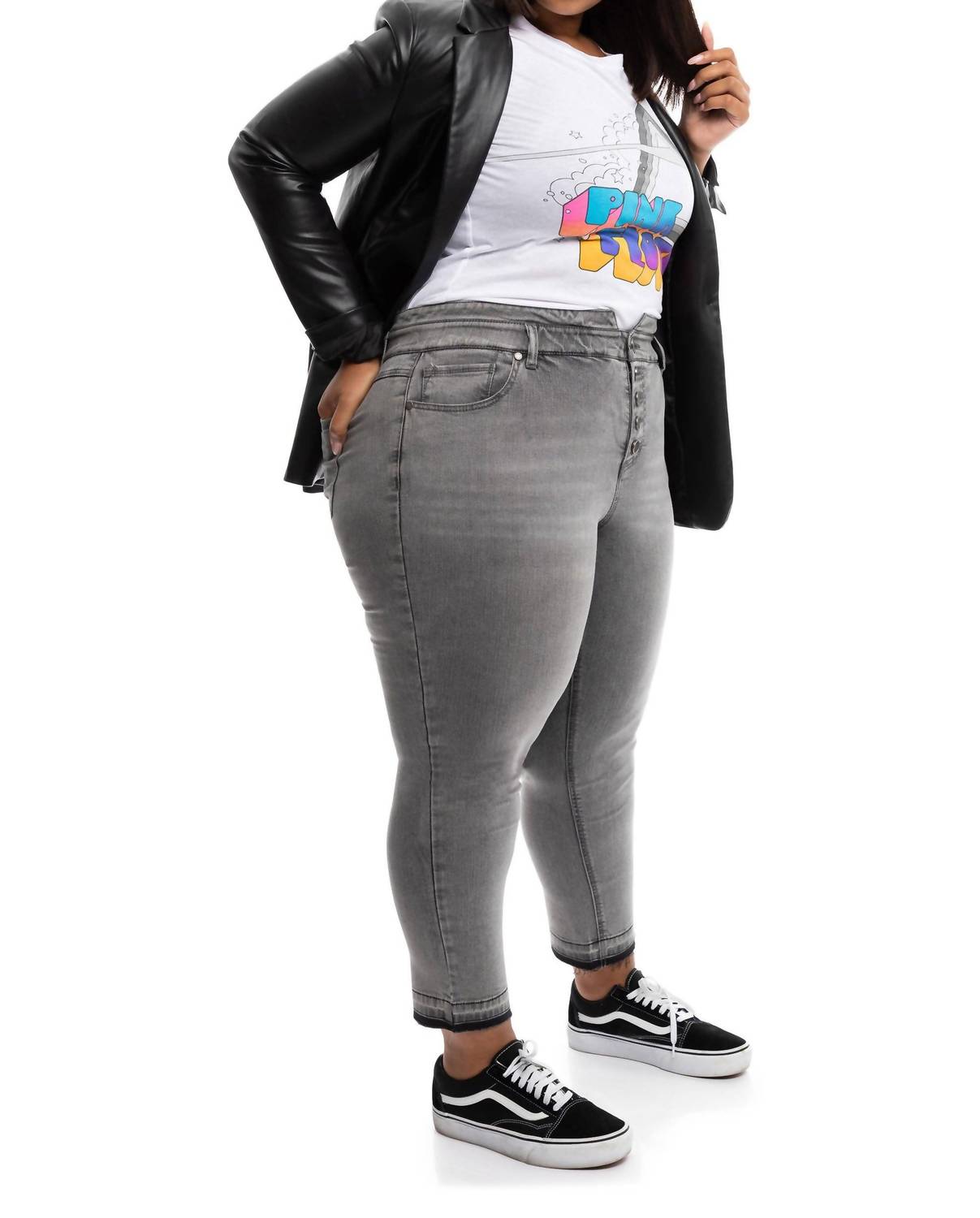 1822 Denim - Plus Size Relaxed Jean W/ Release Hem