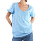 Billy T - Rosey Embroidered Flower Tee