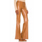 Alice + Olivia - Marshall Vegan Leather Crop Bell Pant