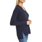 Nordstrom - Signature V Neck Tweed Cashmere Sweater