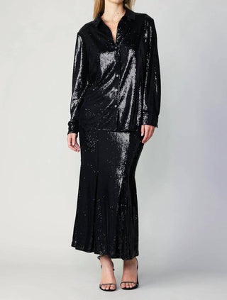 Current Air - Sequin Flared Midi Skirt