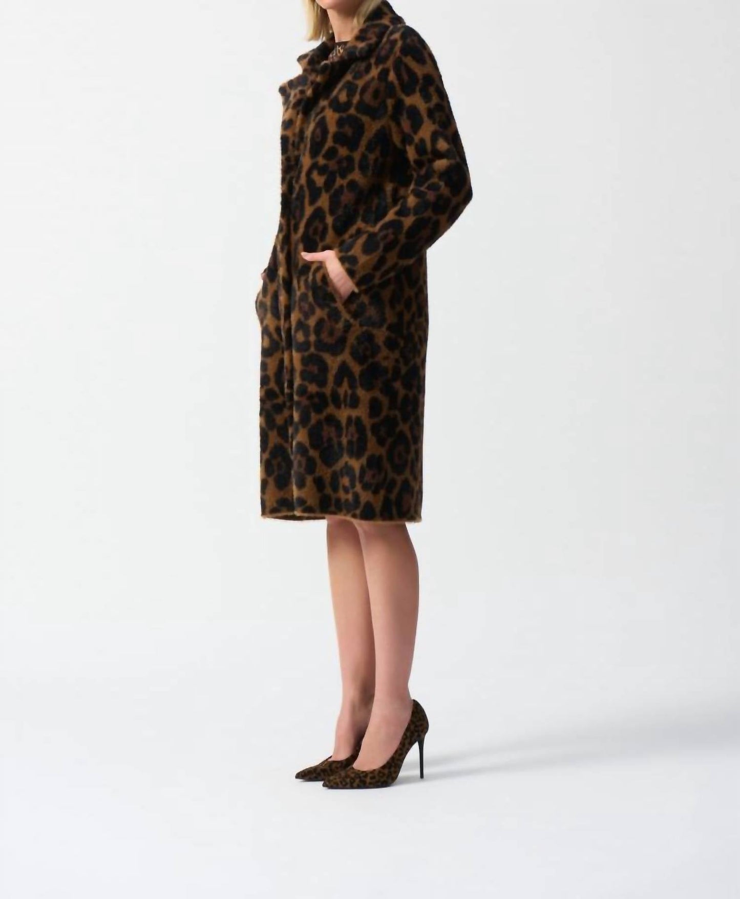 Joseph Ribkoff - Animal Print Plush Knit Coat