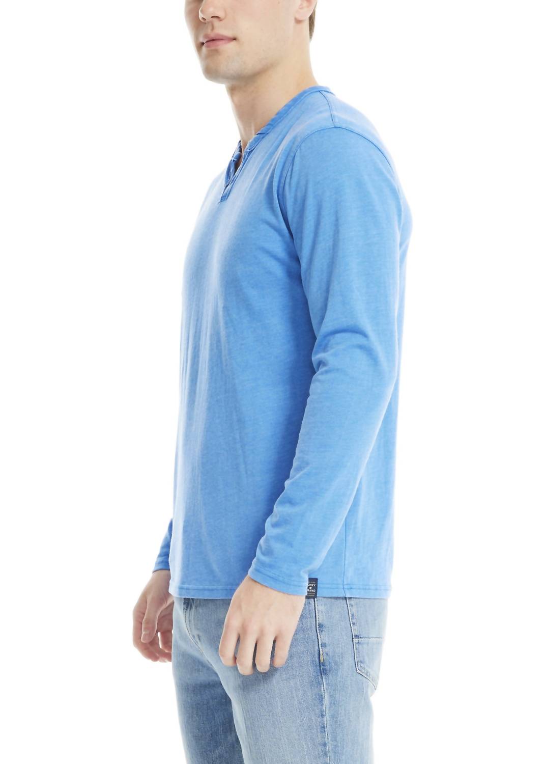 Lucky Brand - Men's Venice Burnout Notch Neck Tee Top