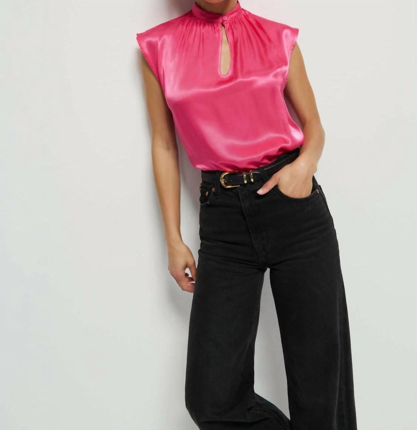 Nation Ltd - Jeanne Buttoned Collar Top