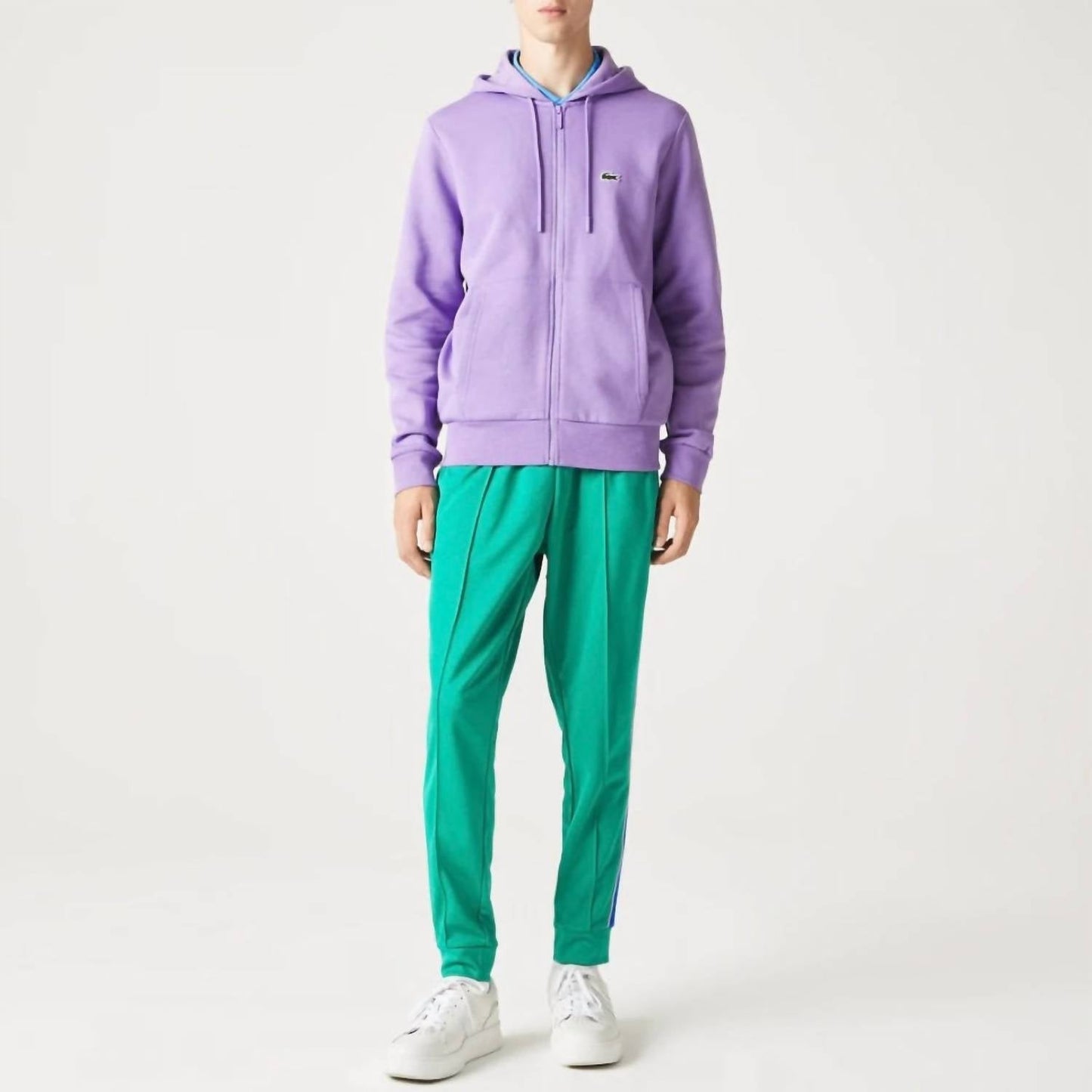 Lacoste - Kangaroo Pocket Color-blocked Hoodie