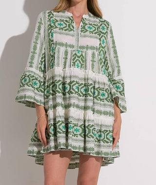 Elan - Aztec 3/4 Sleeve Mini