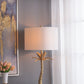 D16x31' Leaf Lamp with Marble Base Gold
